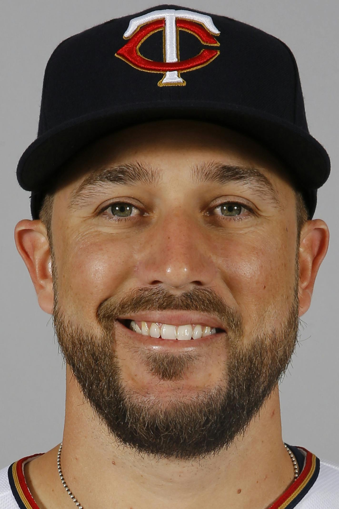 This is a 2016 photo of Trevor Plouffe of the Minnesota Twins baseball team. This image reflects the 2016 active roster as of March 1, 2016, when this image was taken. (AP Photo/Patrick Semansky) ORG XMIT: OTK