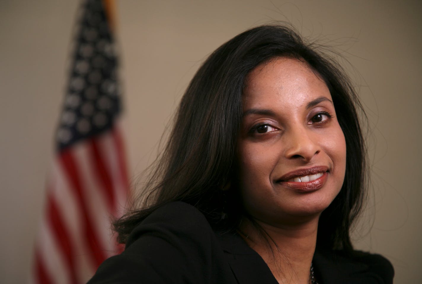 U.S. Attorney Rachel Paulose in her office in the Federal Courthouse in Minneapolis Friday afternoon.