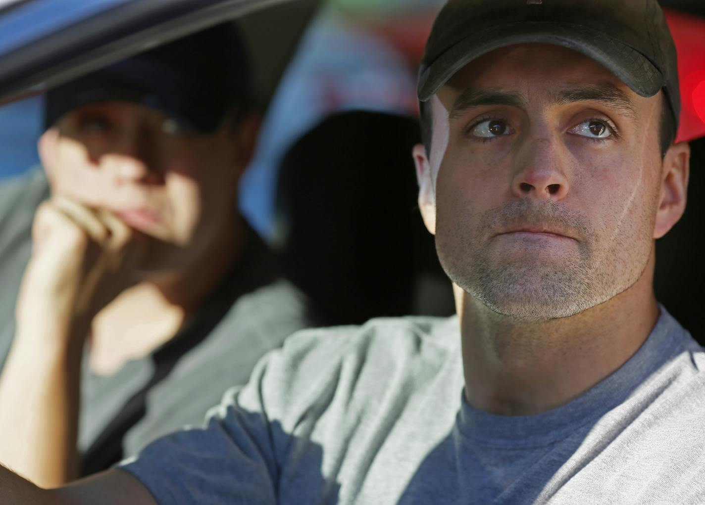 Anarae Schunk's brothers Owen Schunk, left and Tyson Schunk drove from place to place looking for clues in her disappearance Sunday September 29, 2013 , MN.] JERRY HOLT &#x201a;&#xc4;&#xa2; jerry.holt@startribune.com