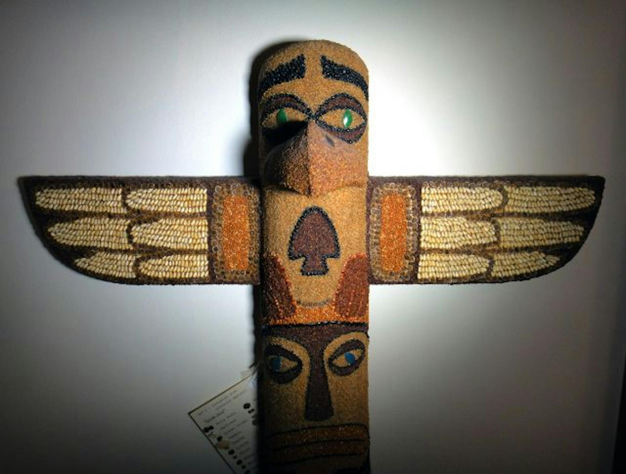 This totem pole is one of Darlene Thorud's favorite pieces.