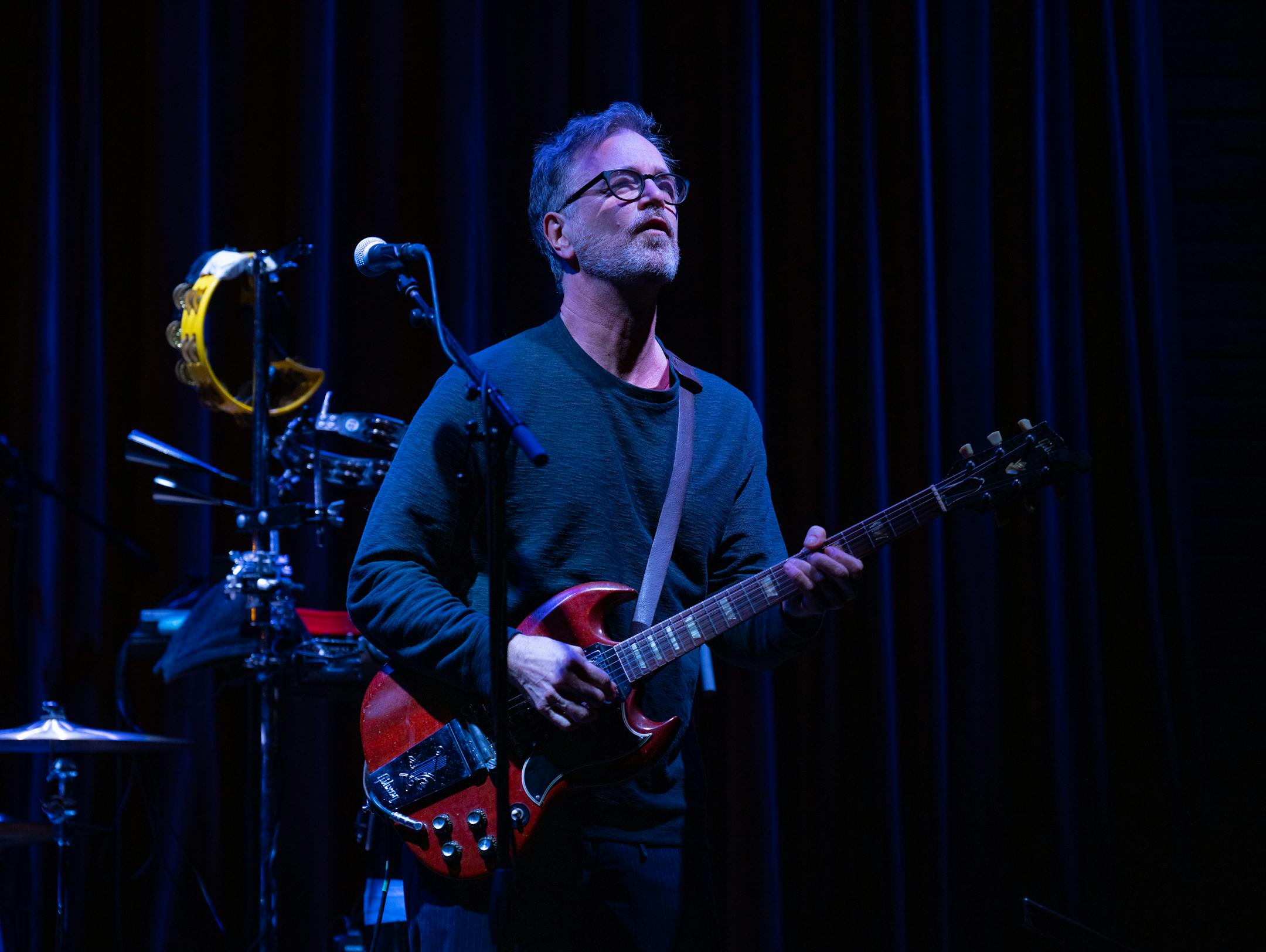 Guitarist and vocalist Dan Wilson of Semisonic early in their show at Icehouse in Minneapolis Wednesday night. Locally beloved rockers Semisonic warmed up for their two very sold-out concerts at First Ave. this weekend with a Wednesday night, January 25, 2023 show in the more intimate Icehouse space in Minneapolis. ] JEFF WHEELER • jeff.wheeler@startribune.com