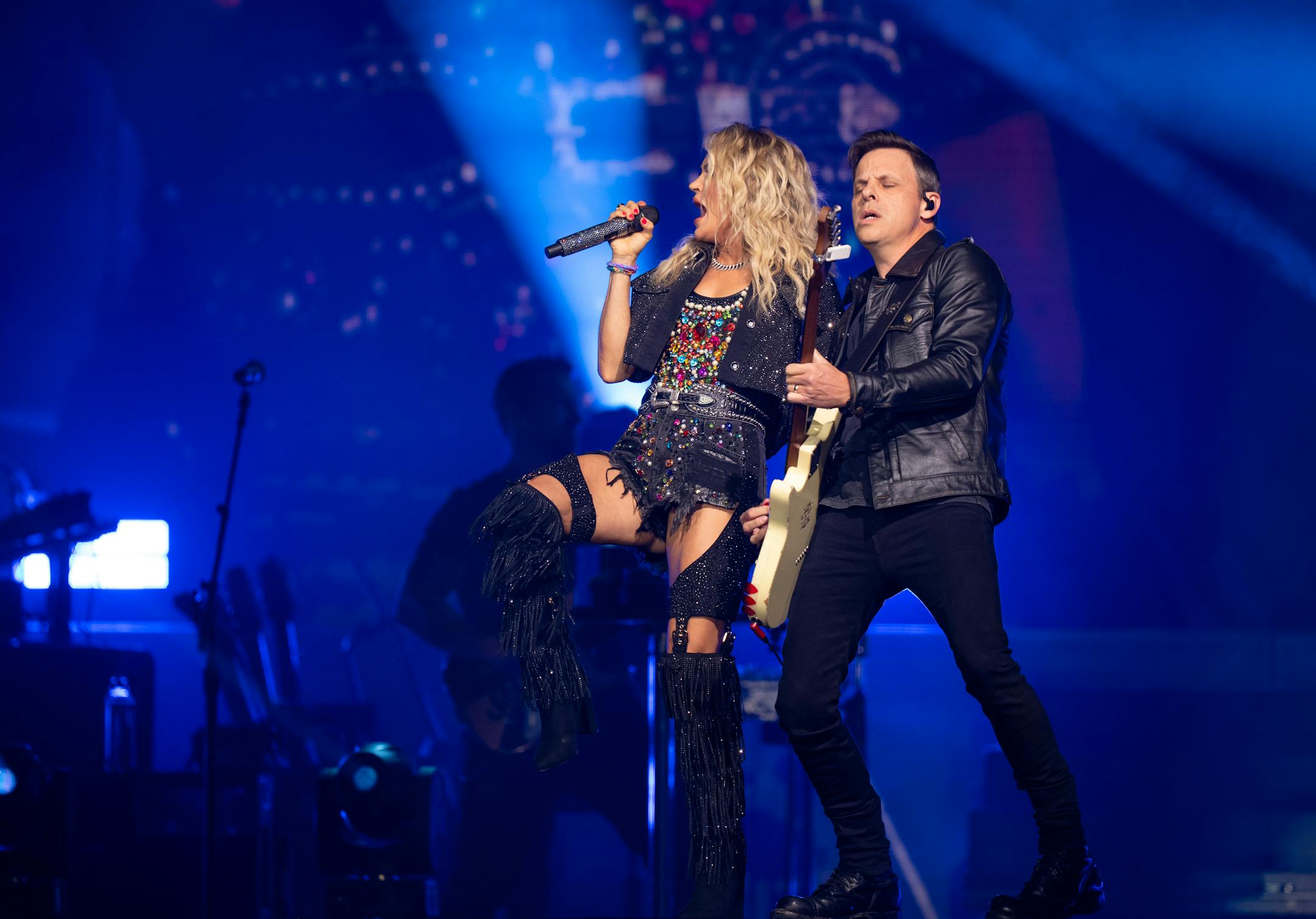 Carrie Underwood performing Tuesday, Oct. 25, 2022 at Target Center in Minneapolis while on her Denim & Rhinestones tour.