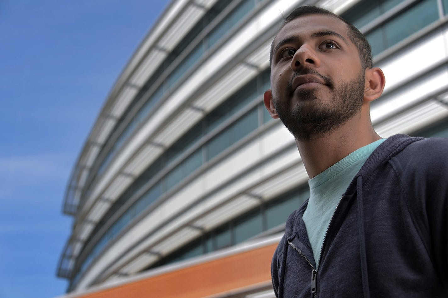 Poojan Shah, a mechanical engineering major graduating from UMBC, wants job security and flexibility in his career, so he's going to work this fall at Northrop Grumman, which offers a rotational program for new hires to try out different departments and decide what they like. (Karl Merton Ferron/Baltimore Sun/TNS) ORG XMIT: 1318021