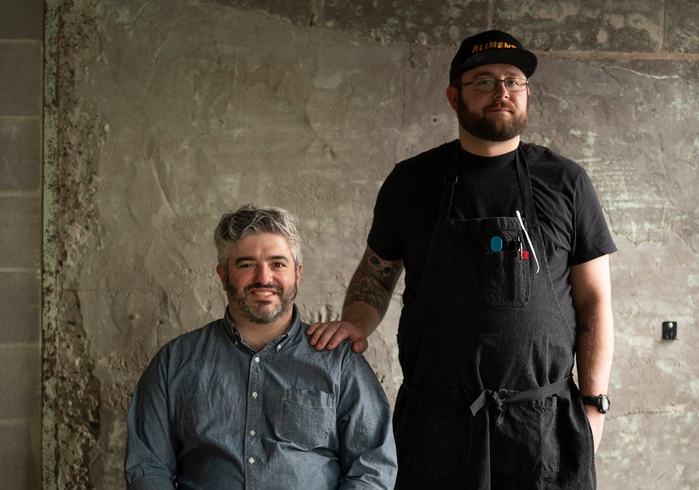 Matt Kappra, left, with Alex Dayton of Aliment Pasta Co. ] JEFF WHEELER • jeff.wheeler@startribune.com