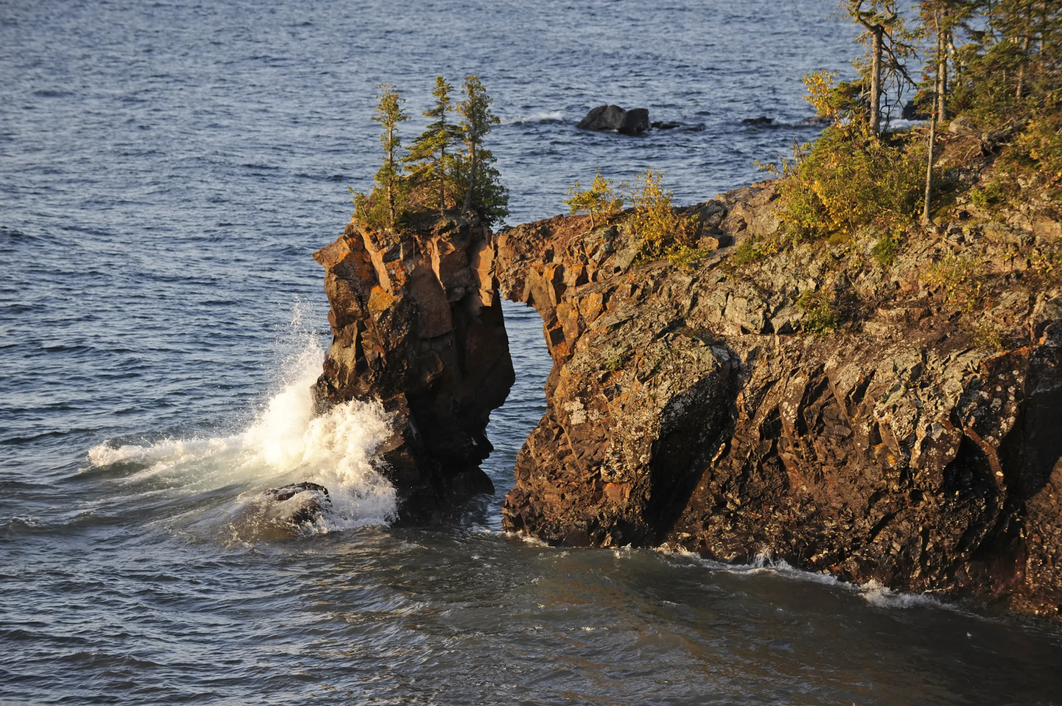 Popular North Shore sea stack falls victim to powerful winter storm