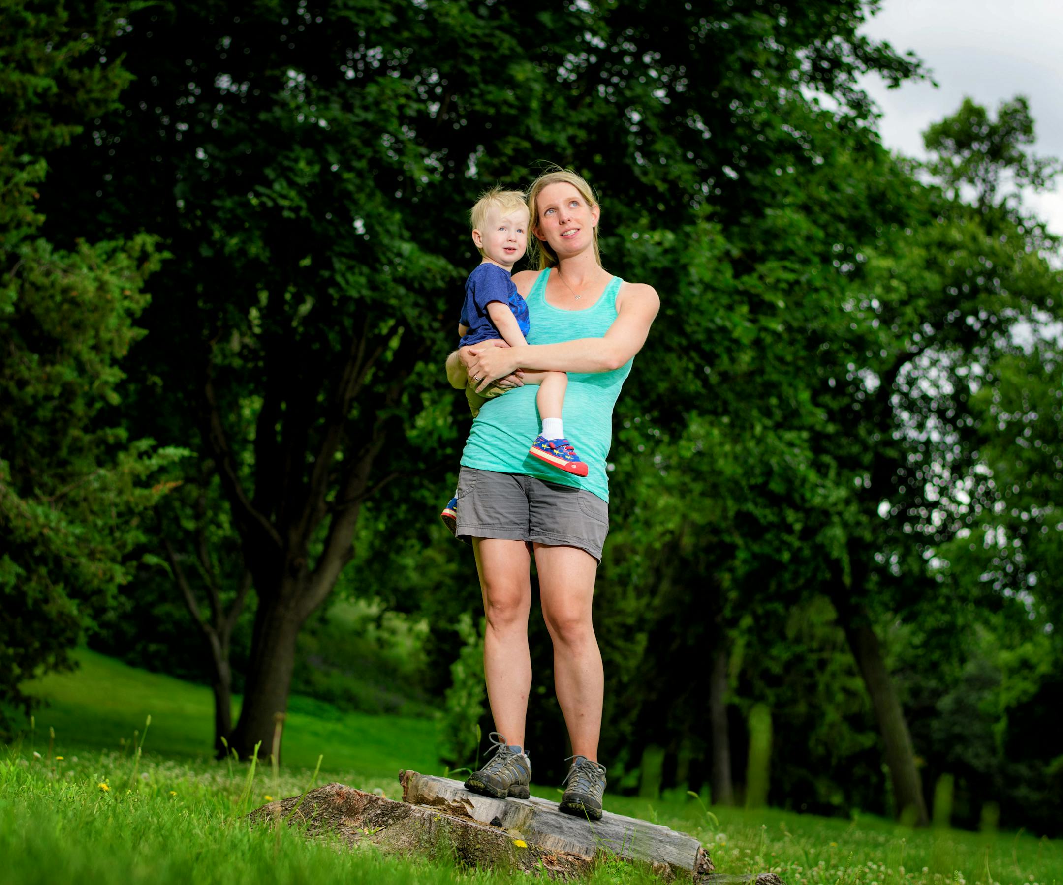 Hiker Maura Marko and her son, Jack.