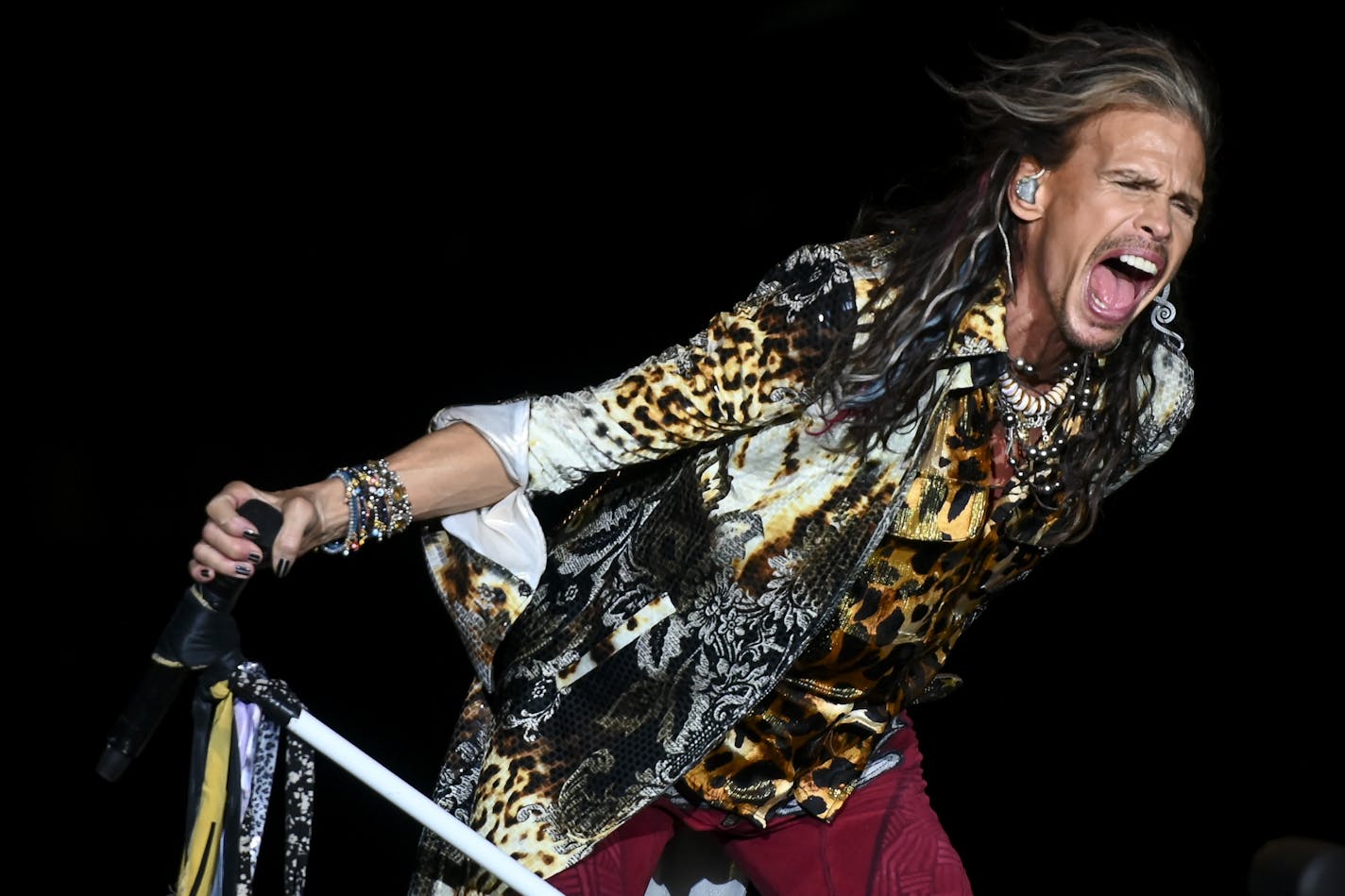 Aerosmith's Steven Tyler performed Friday, July 19, 2019 at the Twin Cities Summer Jam Festival at Canterbury Park.