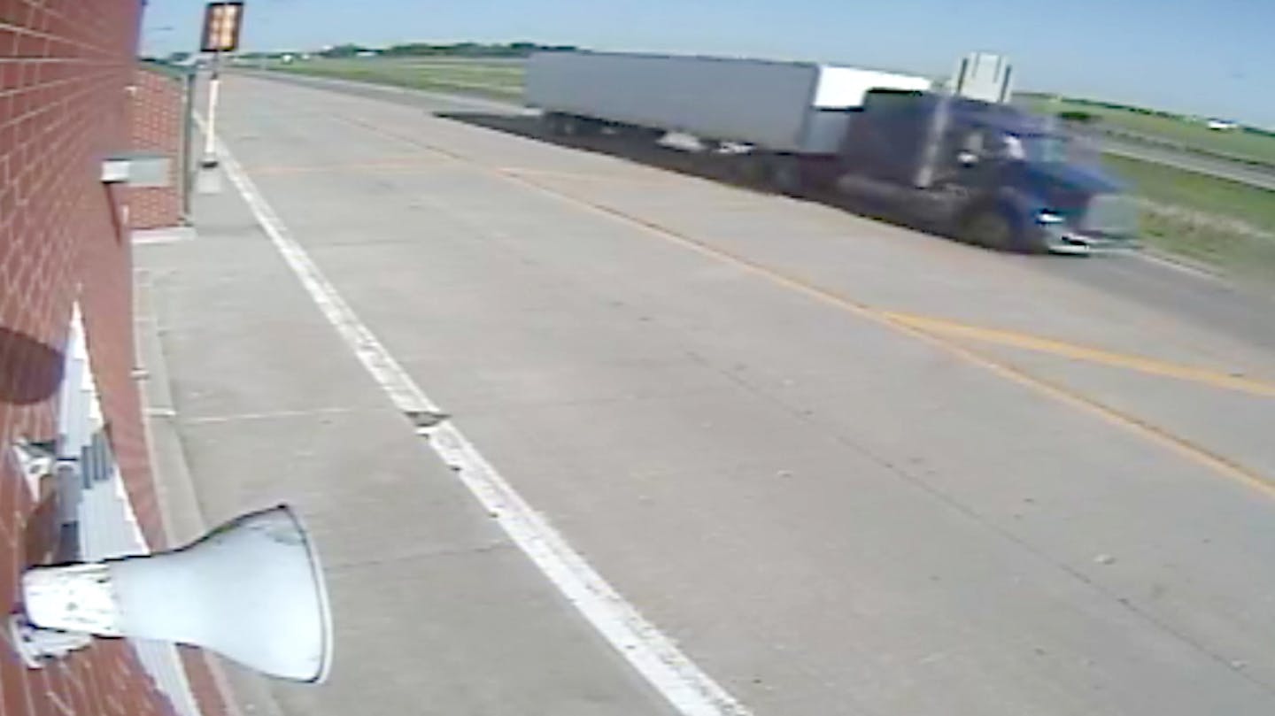 This semi may have played a role in a fatal accident on I-94 near Fergus Falls in June 2015.