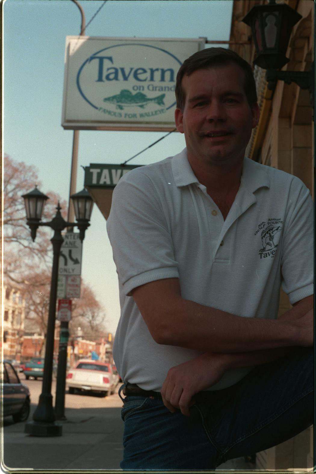 David Wildmo stood in front of Tavern on Grand in St. Paul in 1995.