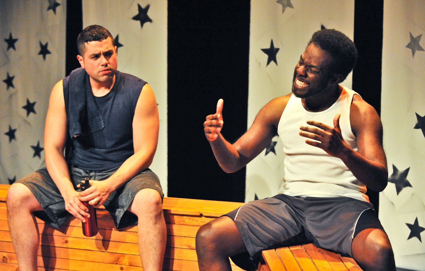 Ricardo Vazquez and Mikell Sapp in "The Great Divide."