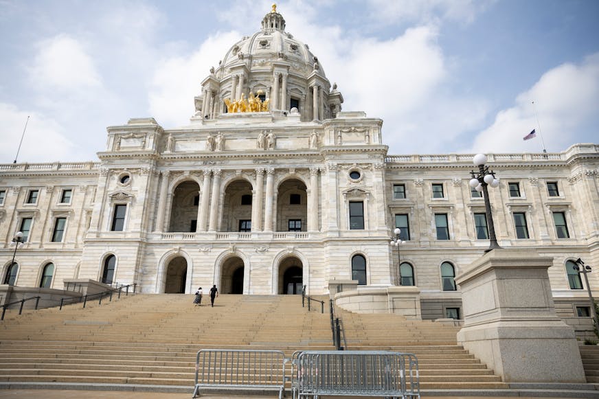 Outside the Minnesota State Capitol in St. Paul, Minn. on Sunday, June 15, 2025.