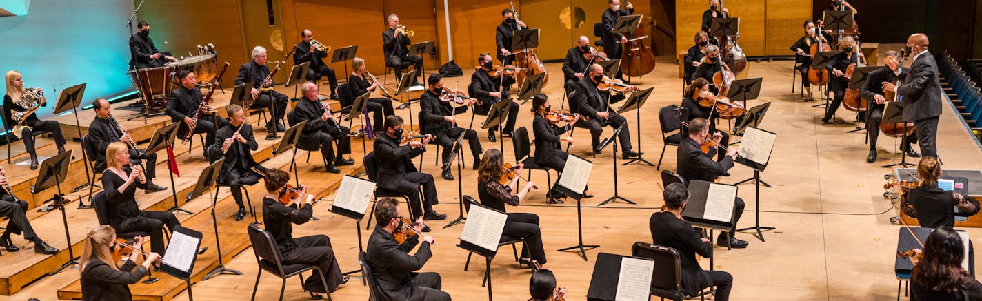 William Eddins led a scaled-down Minnesota Orchestra Friday in Beethoven's First Symphony. Travis Anderson