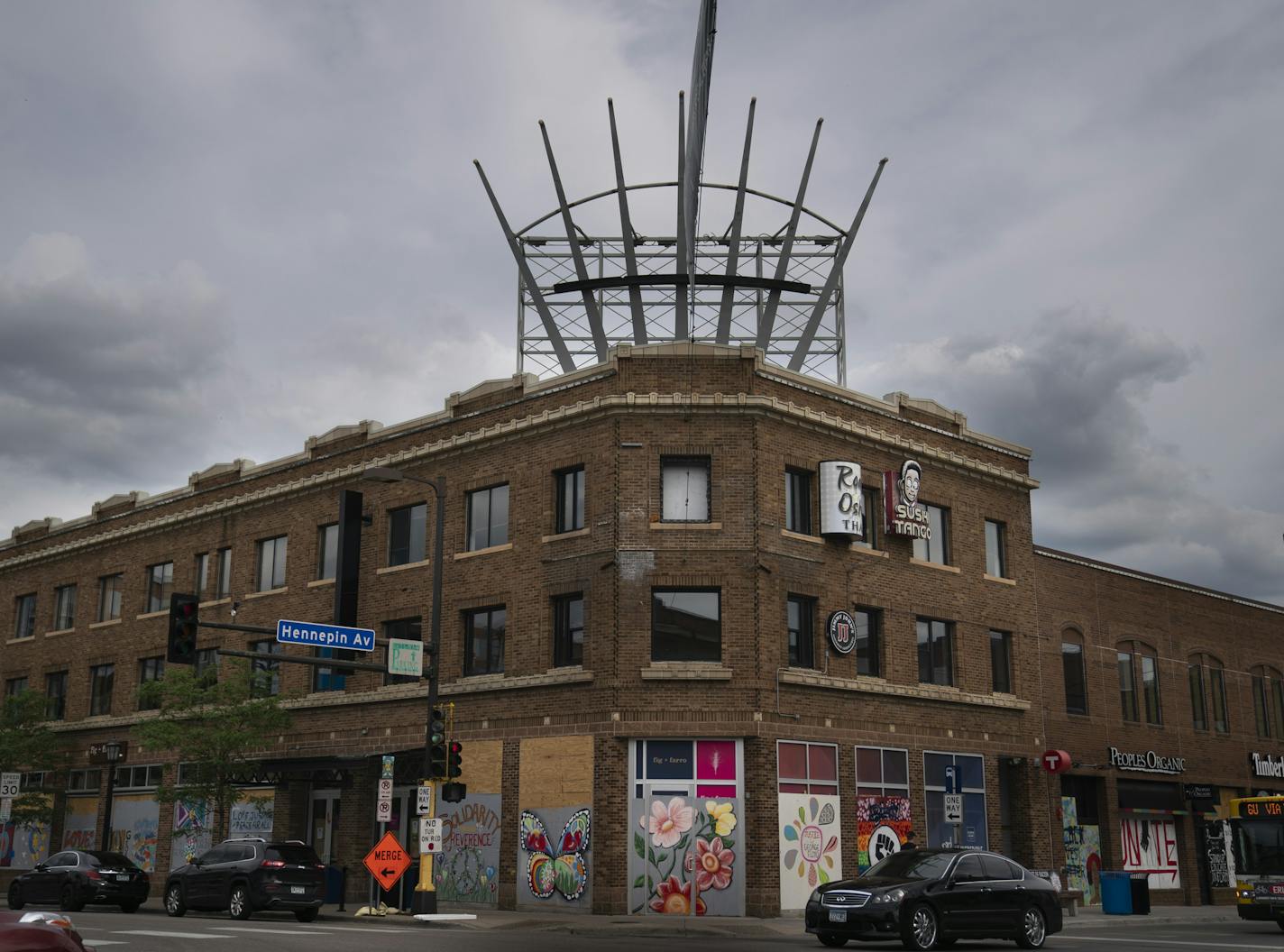 iThe "Calhoun Square" sign has been removed from the corner of Lake Street and Hennepin Avenue in Minneapolis, Minn., on Friday, June 19, 2020. Northpond Partners, the relatively new owners of Calhoun Square, have decided to rename the Uptown retail center in the wake of global demonstrations and discussions on racial equity. ] RENEE JONES SCHNEIDER renee.jones@startribune.com