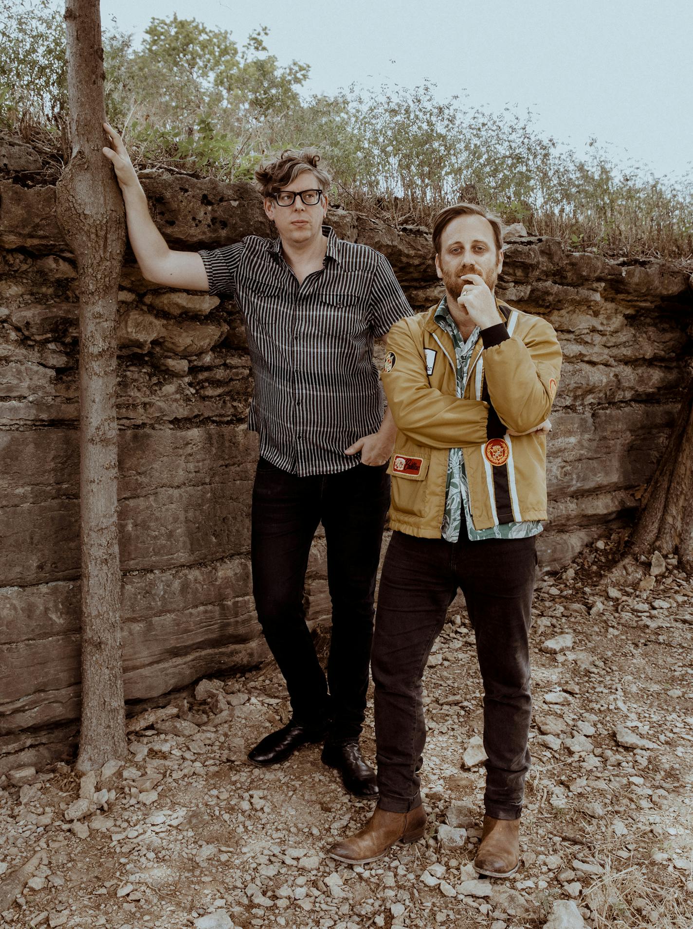 Pat Carney and Dan Auerbach of the Black Keys, in Nashville, Tenn., June 12, 2019. Success led to burnout for the blues-rock duo, but after a five-year break, Auerbach and Carney return with their ninth album, &#x201c;Let&#x2019;s Rock.&#x201d; (Alysse Gafkjen/The New York Times) ORG XMIT: XNYT76