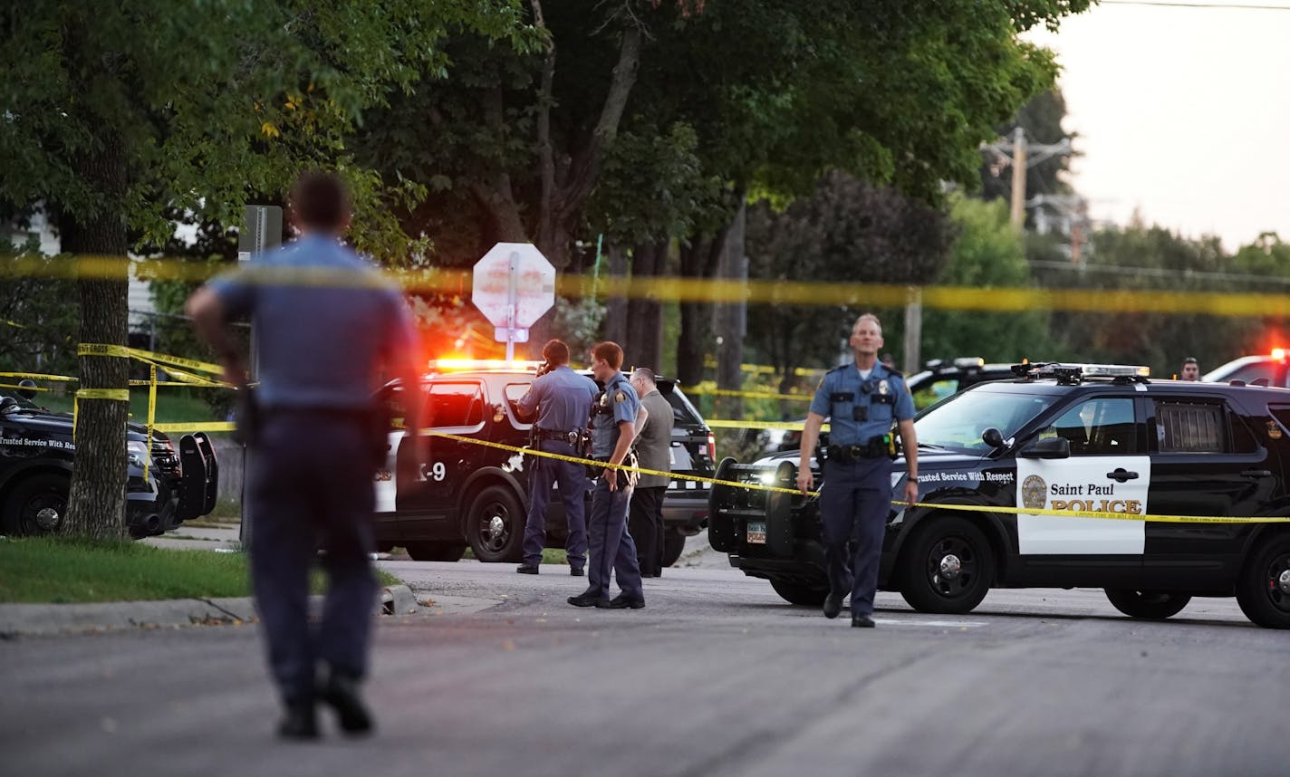 Police sequestered an area where a police involved shooting occurred near North Griggs and Thomas Ave West.