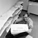 Seymour M. Hersh sits in the furnitureless office of Dispatch News Service in Washington, May 4, 1970, after being awarded the Pulitzer Prize for inte