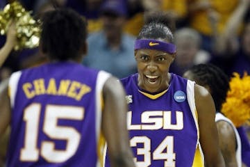 Lynx center Sylvia Fowles' No. 34 LSU jersey is being retired.