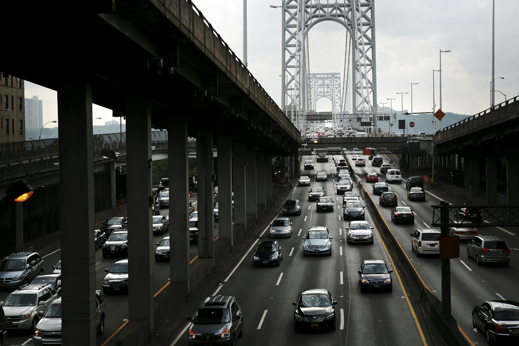 The George Washington Bridge in New York.