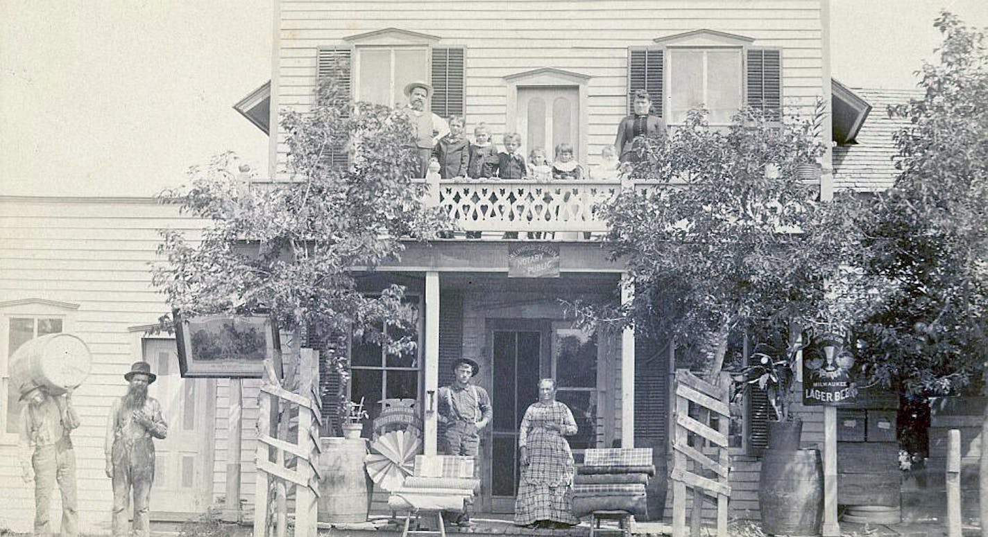 Helvetia was an ancient name for Switzerland. Reinhold Zeglin and his General store served the people of Helveita. This photo was taken about 1878. PHOTO COURTESY OF THE CARVER COUNTY HISTORICAL SOCIETY