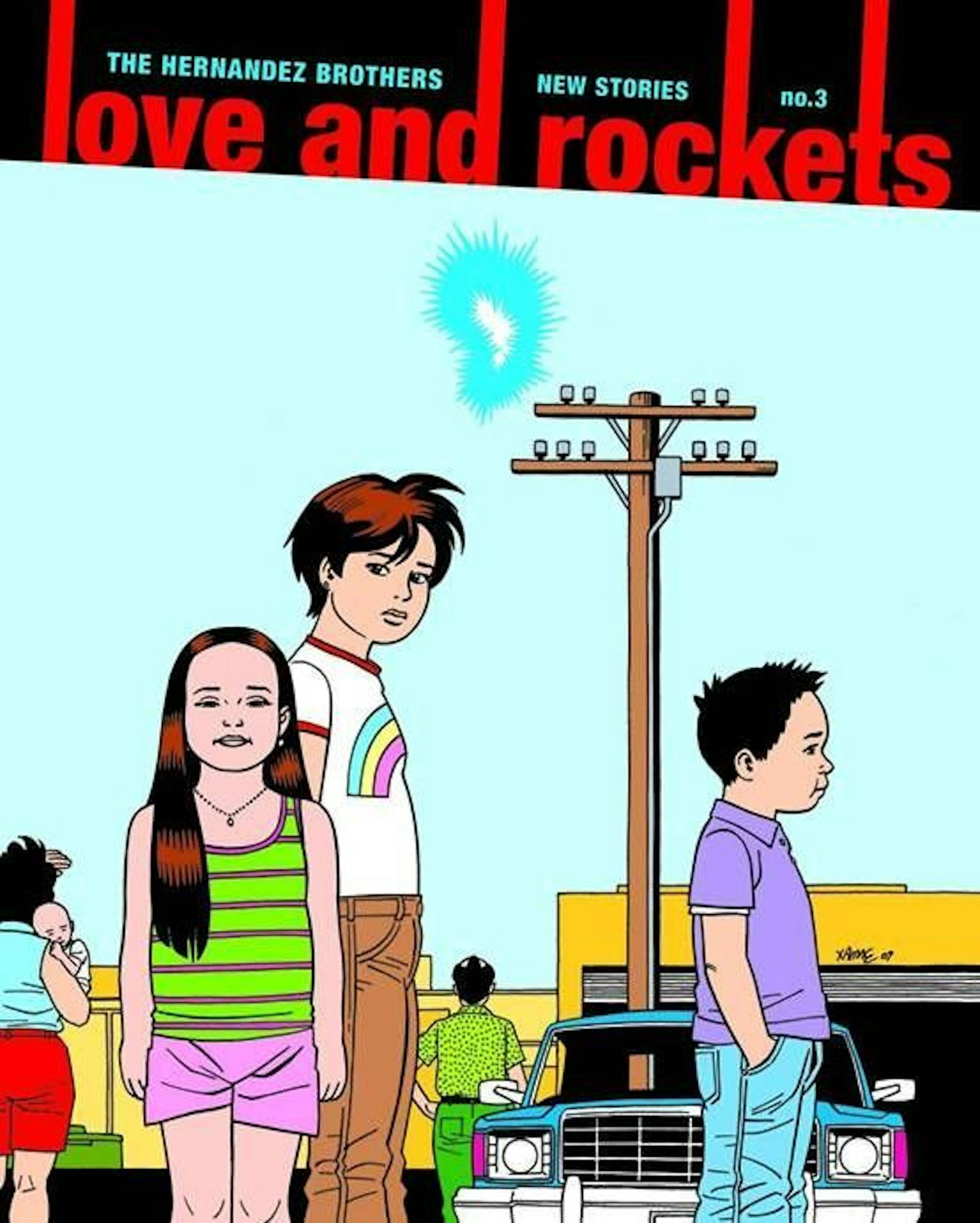 Jaime Hernandez drew this cover for a recent collection of stories by him and his brother Gilbert.