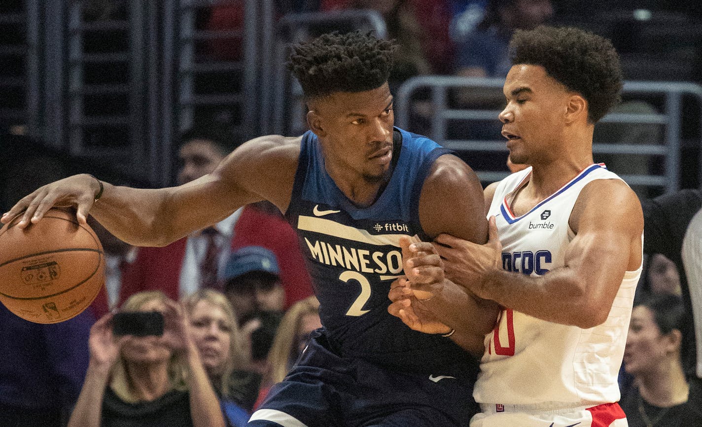 Wolves guard Jimmy Butler didn't feel much like talking about the state of his body or the state of anything else involving him and the Timberwolves except for their 120-109 loss to the Clippers on Monday night.