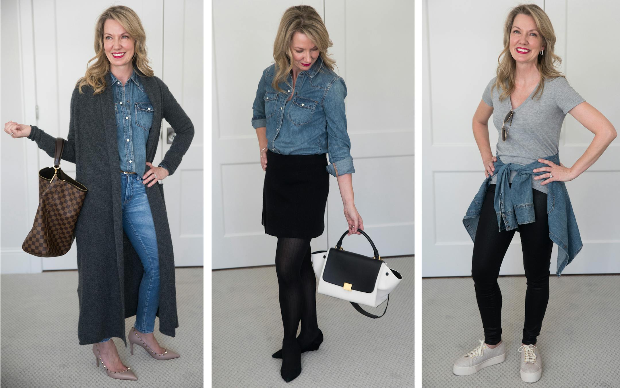 Edina resident Suzette Schermer showed off different outfits using her capsule wardrobe.