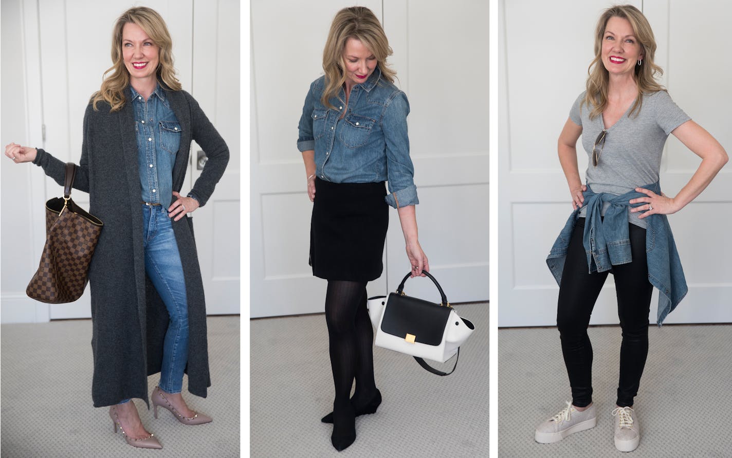 Edina resident Suzette Schermer showed off different outfits using her capsule wardrobe.