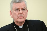 The Rev. John Nienstedt, archbishop of the Archdiocese of St. Paul and Minneapolis, before his resignation in 2015 amid allegations of a clergy sex ab