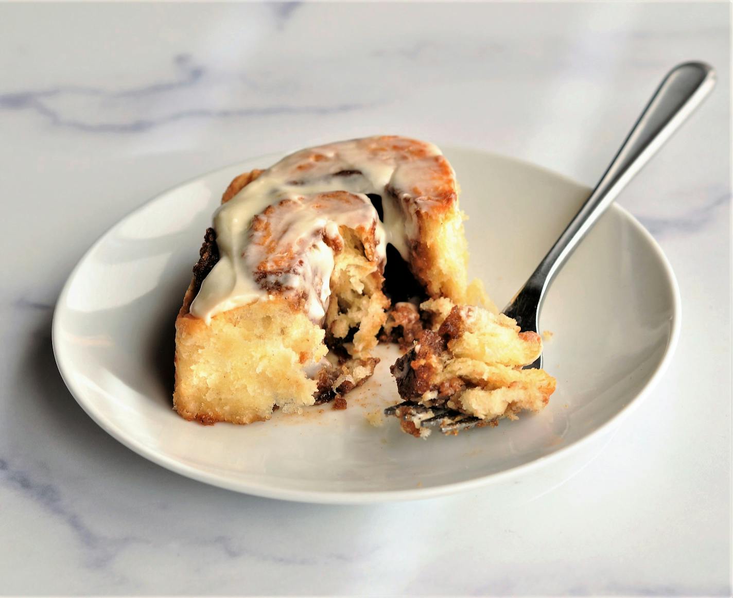 Buttermilk biscuits are at the heart of this cinnamon roll, a great solution when you're craving cinnamon rolls but don't have the time to make a yeast dough. Recipe and photo by Meredith Deeds, Special to the Star Tribune