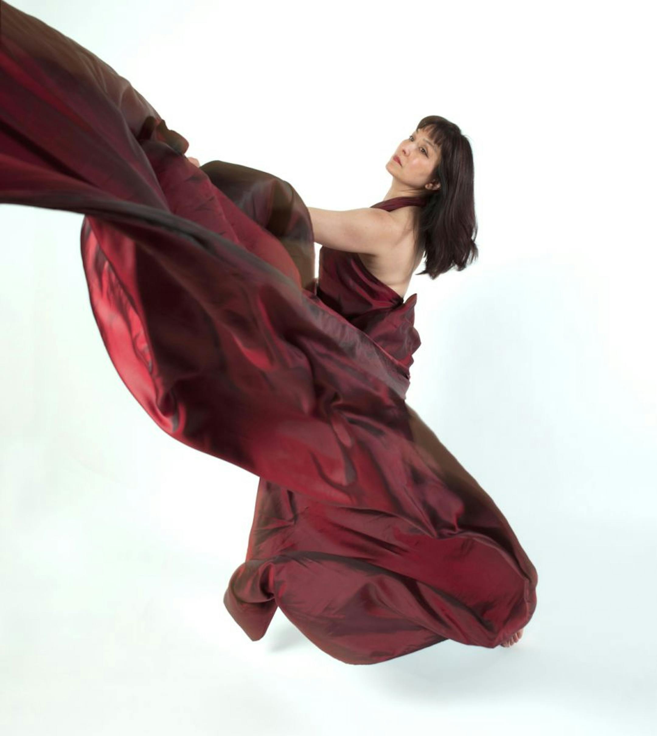 Deborah Jinza Thayer rehearsed "Diana Takes a Swim"