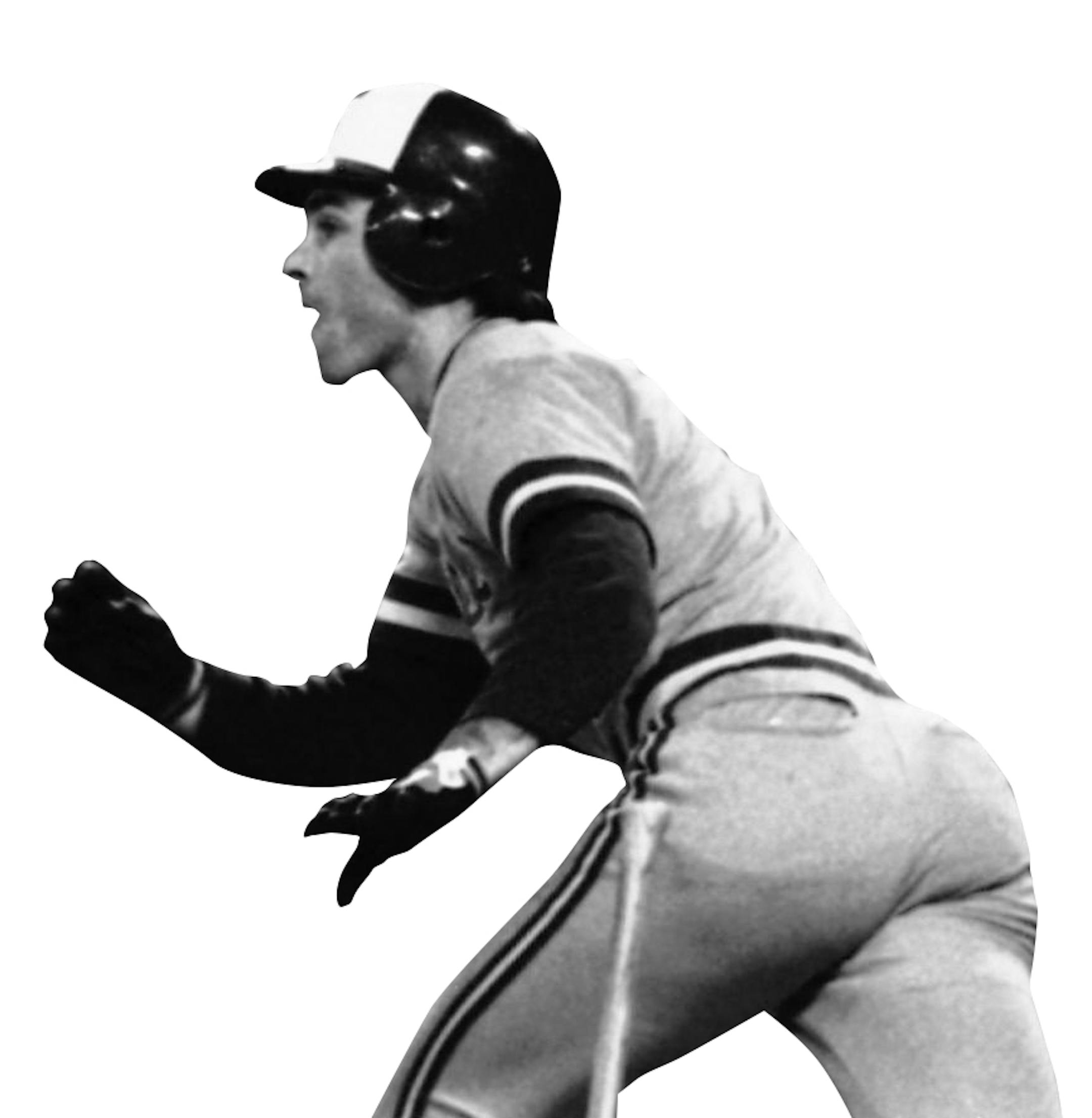 Milwaukee Brewers batter Paul Molitor flips the stub of his broken bat back as he heads for first base in the fourth inning of the World Series, Tuesday, Oct. 12, 1982, St. Louis, Mo. Molitor drove in a run with the single, but was cut trying to stretch it into double. He set a new World Series record with five hits in the game. (AP Photo) ORG XMIT: APHS180810