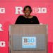 Rutgers women’s head coach Coquese Washington spoke to reporters during Big Ten media days at Target Center on Tuesday.