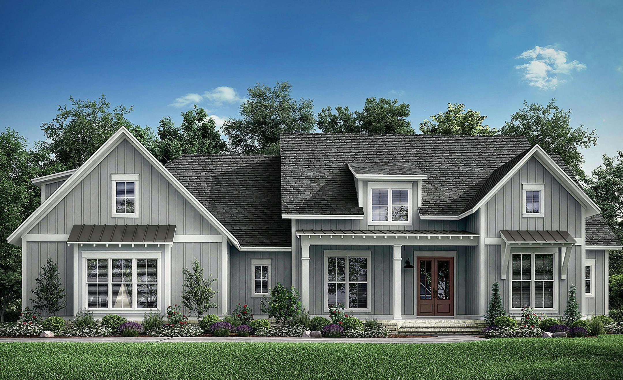 Home plan: Modern farmhouse flavor