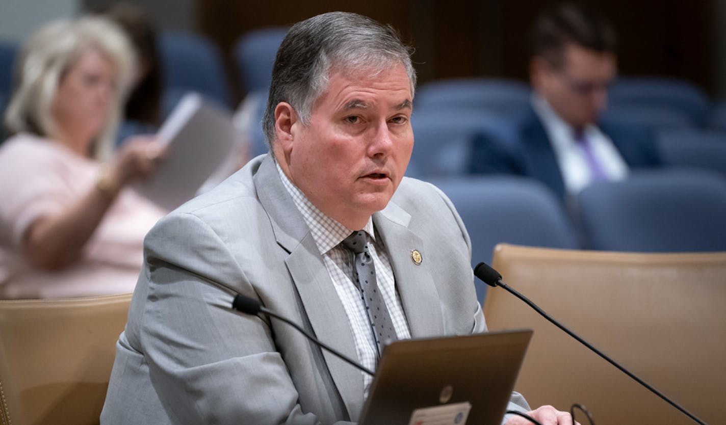 Sen. David Osmek,R-Mound, author of the bill to increase penalties on distracted drivers spoke before the Senate Transportation Committee. ] GLEN STUBBE &#x2022; glen.stubbe@startribune.com Wednesday, January 23, 2019 The debate over distracted driving is picking up again at the Legislature. It's a problem, no doubt, when drivers' attention is tuned into something other than the road. But what's the solution? Some states have banned cell phone usage or handheld devices while driving. MnDOT has s