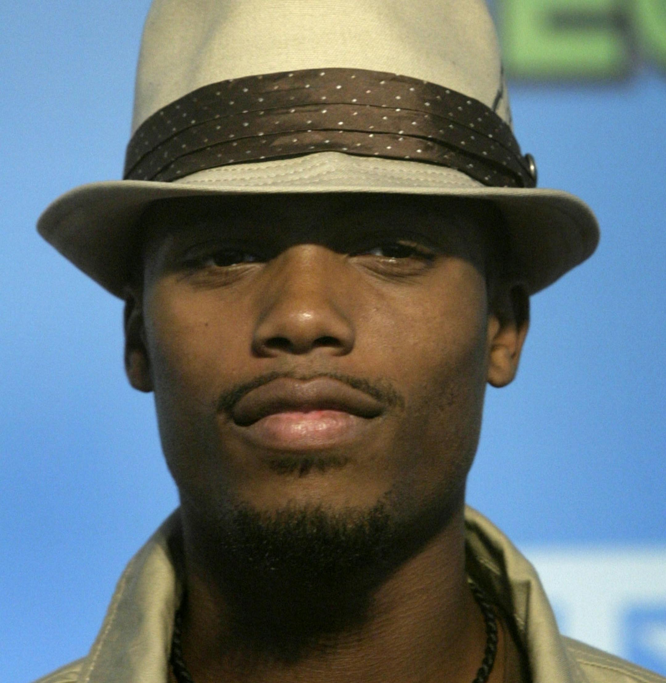 FILE - In this Oct. 10, 2009 file photo, rap artist Bobbie Ray Simmons, known as B.o.B. is pictured on the red carpet as he arrives for the BET Hip Hop Awards in Atlanta. (AP Photo/John Amis, file)