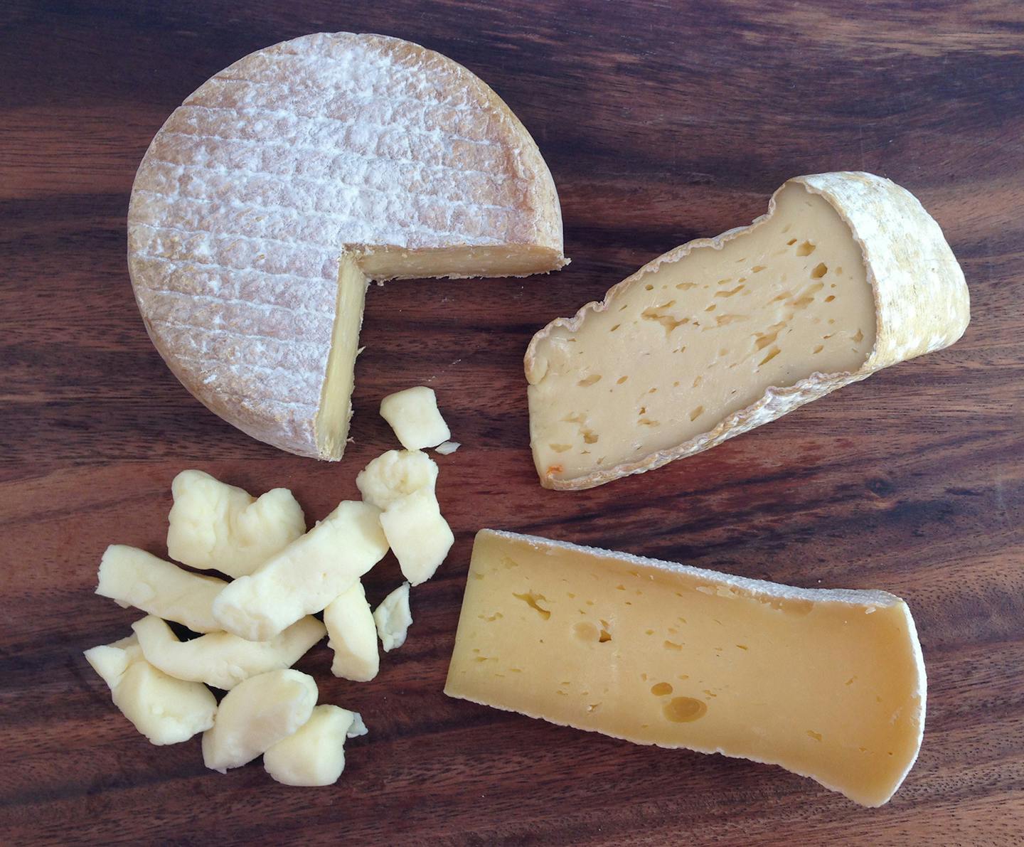 A sampling of cheeses from the Lone Grazer.