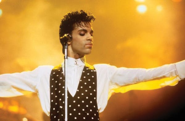 Prince's black polka dot vest.
