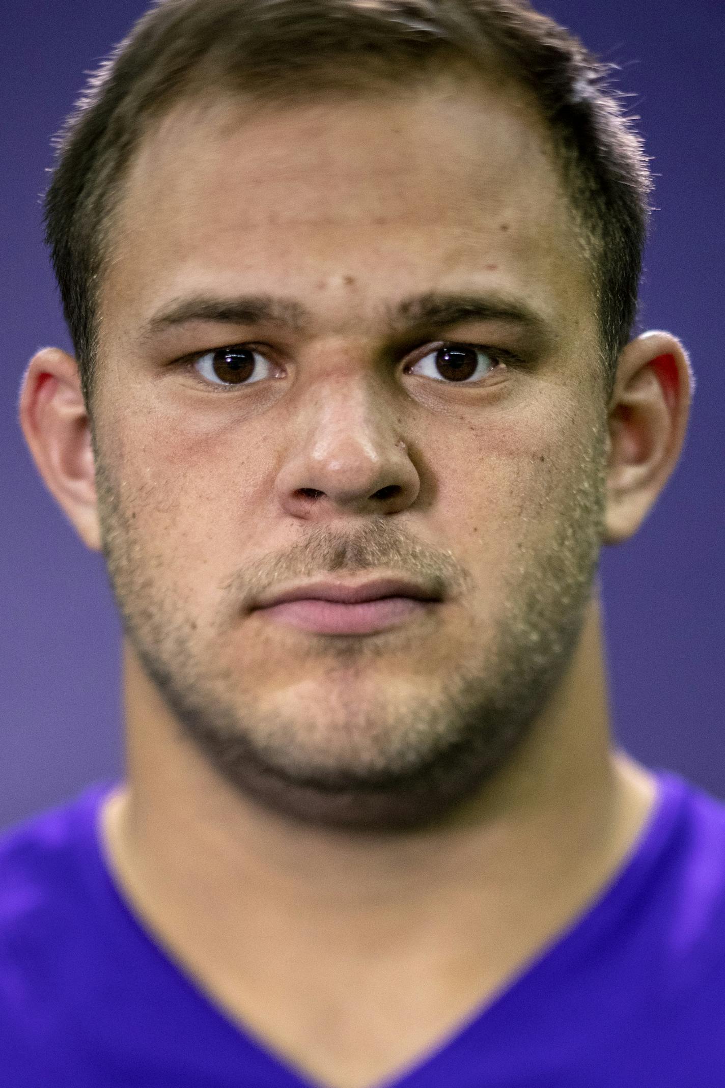 Minnesota Vikings' Garrett Bradbury. ] CARLOS GONZALEZ &#x2022; cgonzalez@startribune.com &#x2013; Eagan, MN &#x2013; August 21, 2019, TCO Performance Center, NFL, Minnesota Vikings