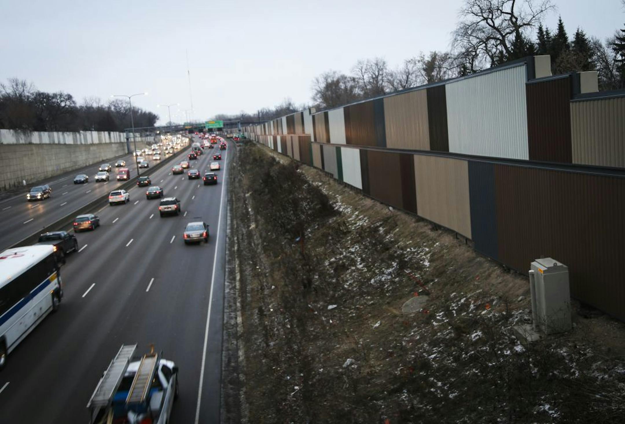 The Minnesota Department of Transportation is wrapping up work on a one-of-a-kind noise wall project that is bringing peace and quiet to some residents of Minneapolis' Prospect Park neighborhood in Minneapolis, Minn., photographed on Wednesday, December 10, 2014.