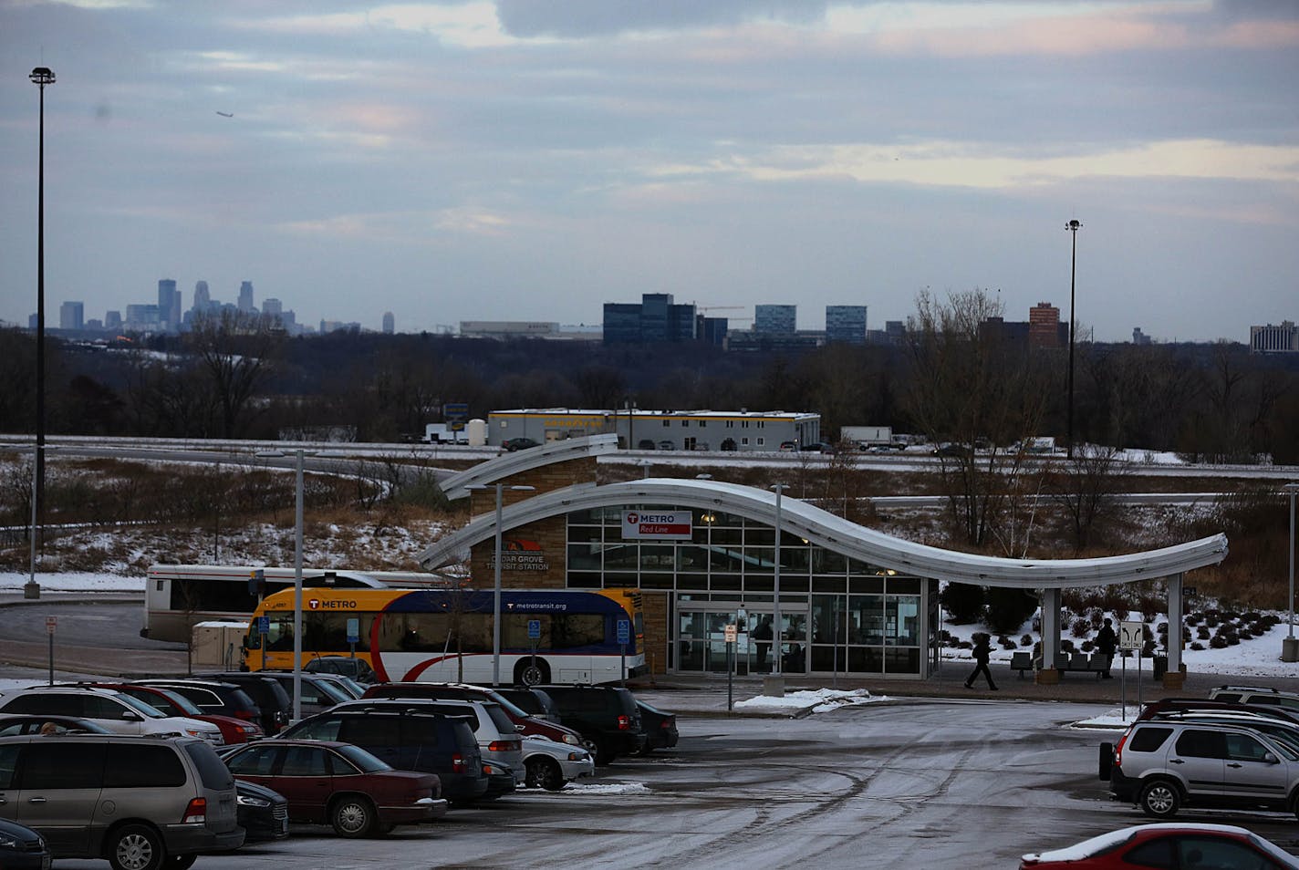 Commuters waited for and boarded busses at the Red Line's Cedar Grove station in Eagan on Wednesday afternoon. ] JIM GEHRZ &#x201a;&#xc4;&#xa2; jgehrz@startribune.com / Eagan and Apple Valley, MN / November 19, 2014 /4:00 PM / BACKGROUND INFORMATION: Minnesota's first-ever bus rapid transit route will get $9.7 million Wednesday to fix a station that has annoyed passengers and hobbled its effort to operate like a low-budget light rail. The Counties Transit Improvement Board will vote to grant fun