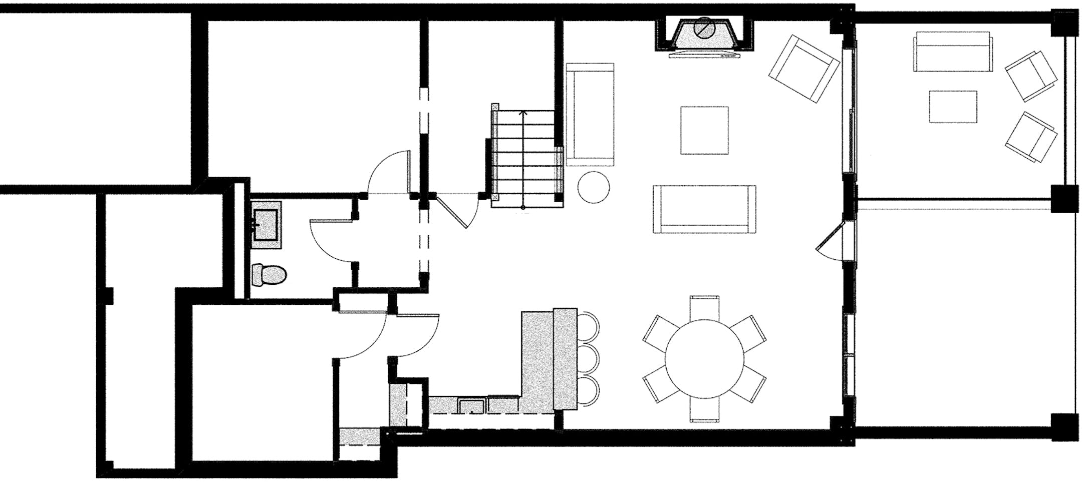 Cottage-style home enhanced by walkout level. Home plan for 071716