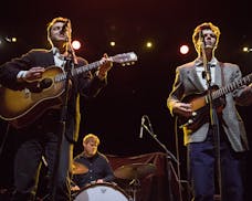 Page Burkum & Jack Torrey of The Cactus Blossoms perform at the Palace Theatre on the second night of its reopening. Photo By: Matt Weber