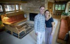Jeff and Angela Parsons were all smiles in their new architect-designed house, Wednesday, August 15, 2018 in Inver Grove Heights, MN.