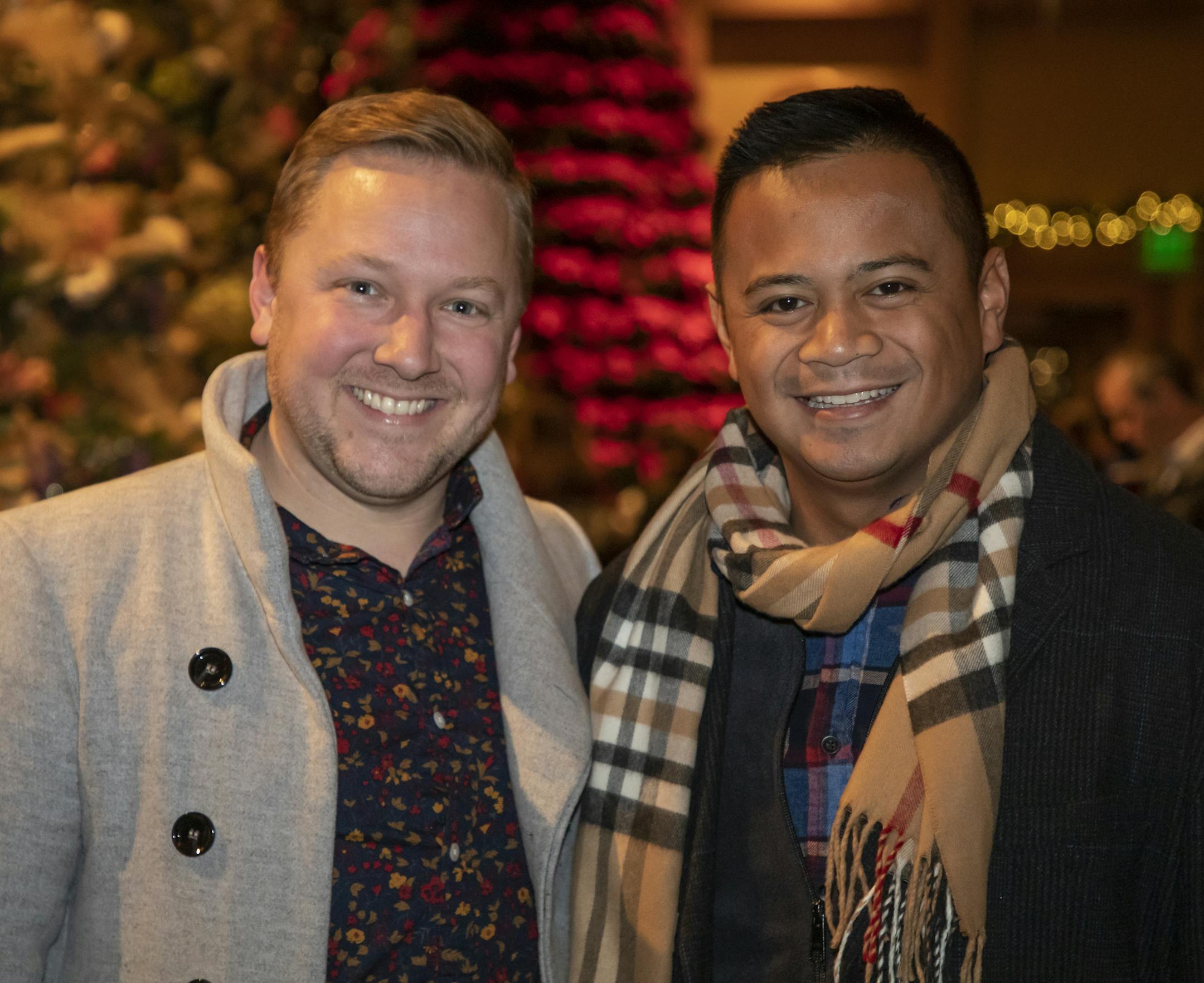 Ryan McEnaney and Paul Rodriguez at the 2019 Winter in Bloom exhibit at the Minnesota Landscape Arboretum. [ Special to Star Tribune, photo by Matt Blewett, Matte B Photography, matt@mattebphoto.com, Minnesota Landscape Arboretum, Winter in Bloom, Minnesota, SAXO 1009874394 FACE120819