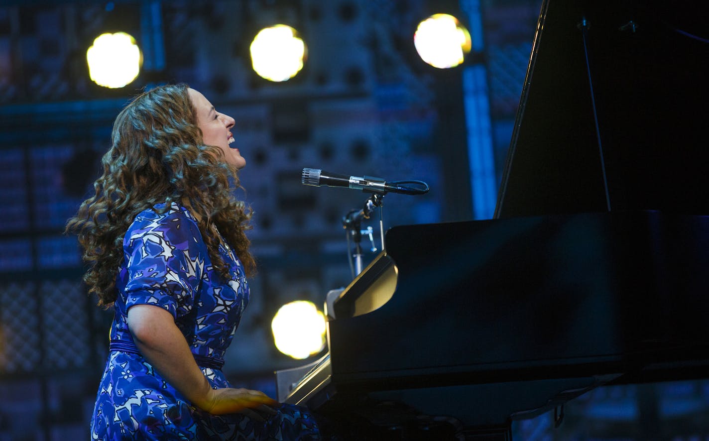 Abby Mueller as Carole King in "Beautiful."