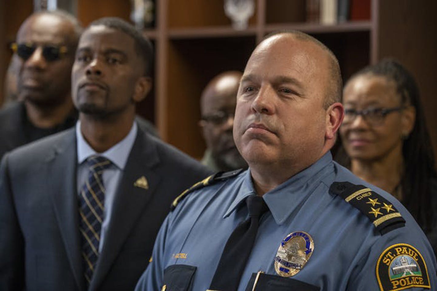 St. Paul Police Chief Todd Axtell, seen in 2019, said he has recovered from COVID-19 after two weeks of self-isolation.