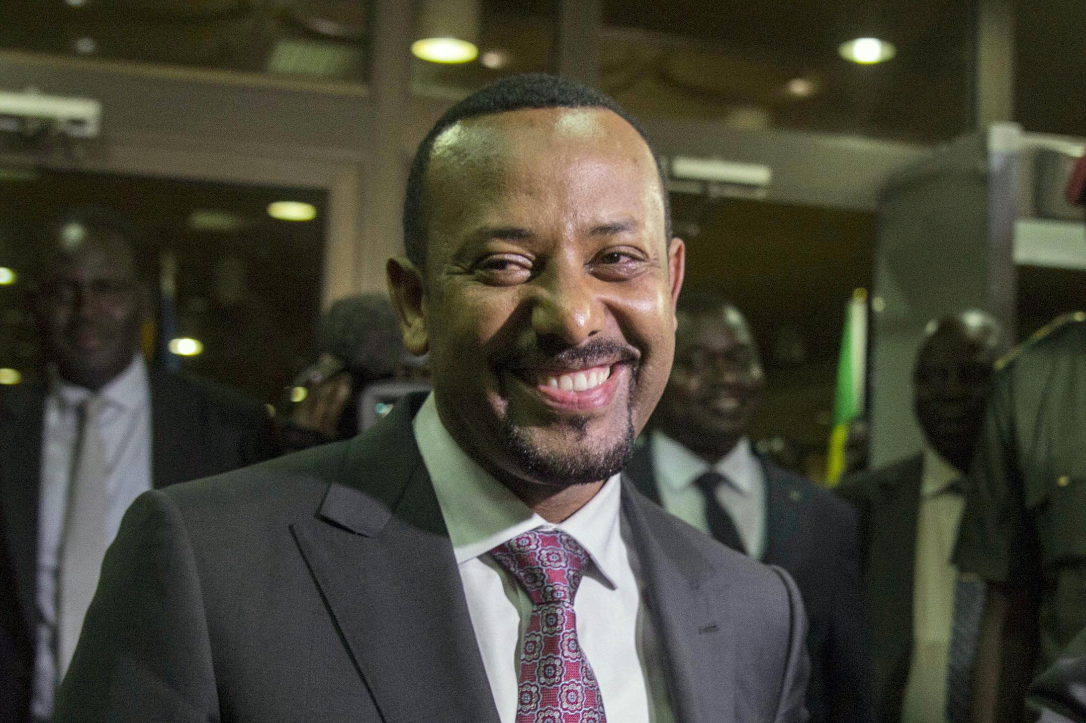 FILE - In this Wednesday, June 20, 2018, file photo, Ethiopia's Prime Minister Abiy Ahmed, in Addis Ababa, Ethiopia. Fitsum Arega the chief of staff for Prime Minister Ahmed, announced on Twitter, Sunday July 22, 2018, that Ahmed says the country has "no option" but to pursue multi-party democracy in the latest shakeup in a country ruled for decades by a single coalition.(AP Photo/Mulugeta Ayene, File)