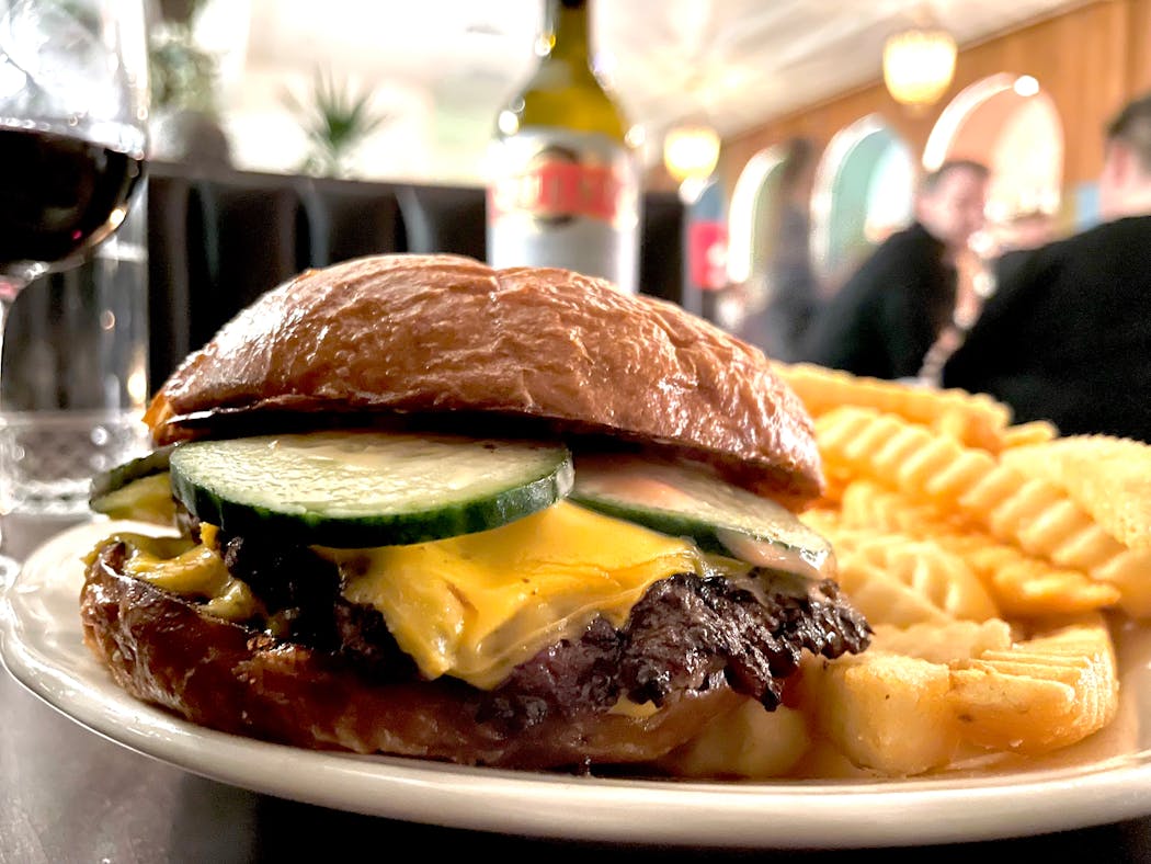 A humble addition to a wide-ranging menu, Mr. Paul’s cheeseburger is a good one.
