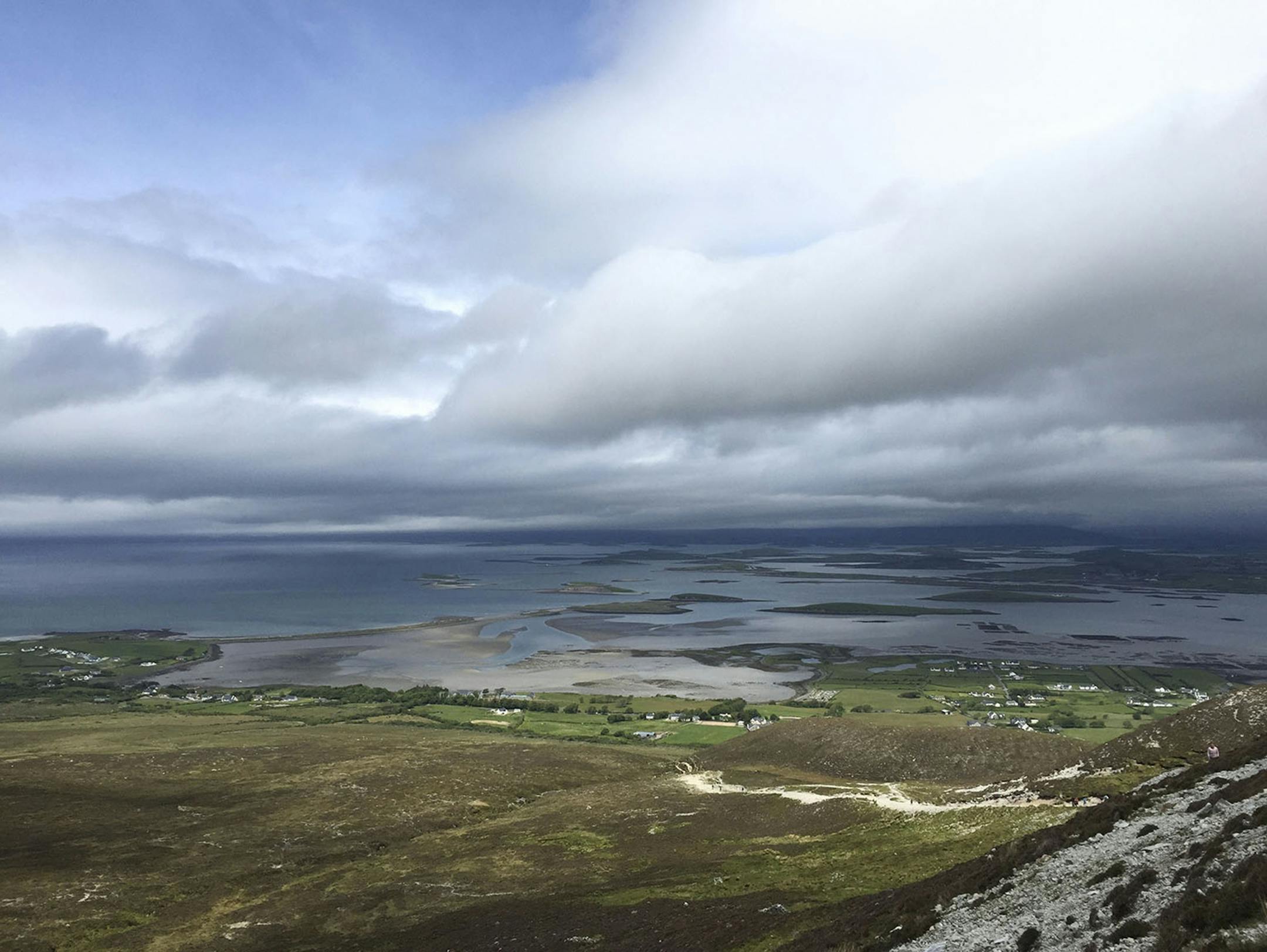 The islands of Clew Bay as seen from partially up Croagh Patrick. (Sarah de Crescenzo/Orange County Register/TNS)