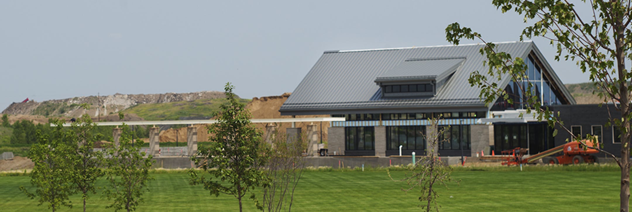 The community center at Maple Grove’s new Central Park is undergoing finishing touches. The $16 million park, in the works for decades, will open in August. It will be the city’s second community park, and sits in the shadow of a gravel mine.